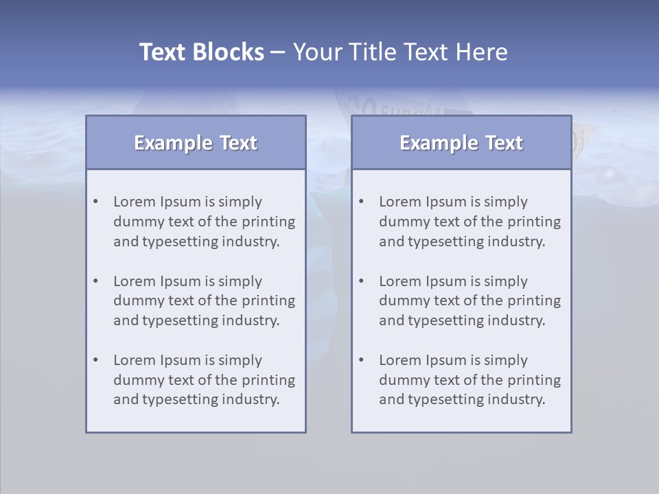 Mountain Ice Floe PowerPoint Template