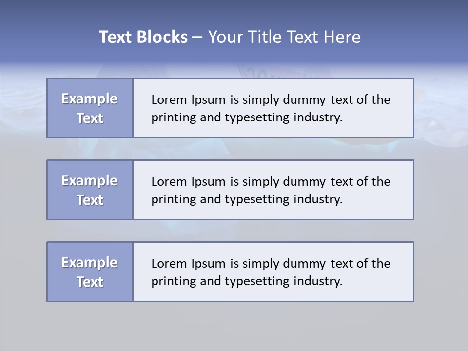Mountain Ice Floe PowerPoint Template