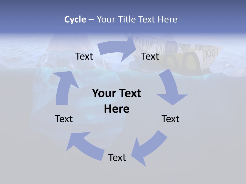 Mountain Ice Floe PowerPoint Template