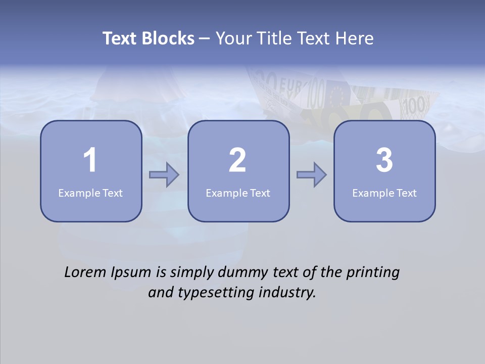 Mountain Ice Floe PowerPoint Template