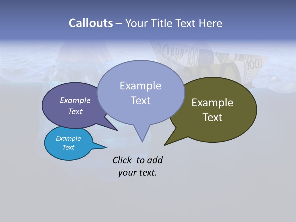 Mountain Ice Floe PowerPoint Template