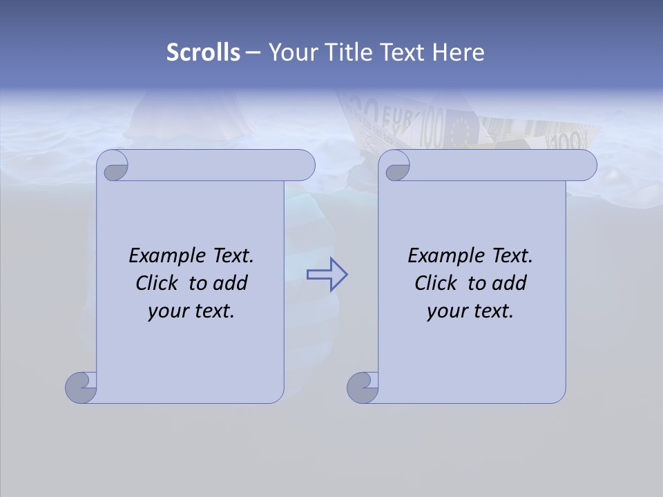 Mountain Ice Floe PowerPoint Template