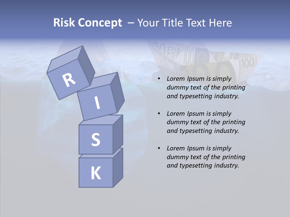Mountain Ice Floe PowerPoint Template