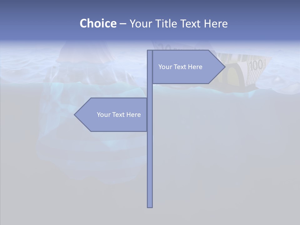 Mountain Ice Floe PowerPoint Template