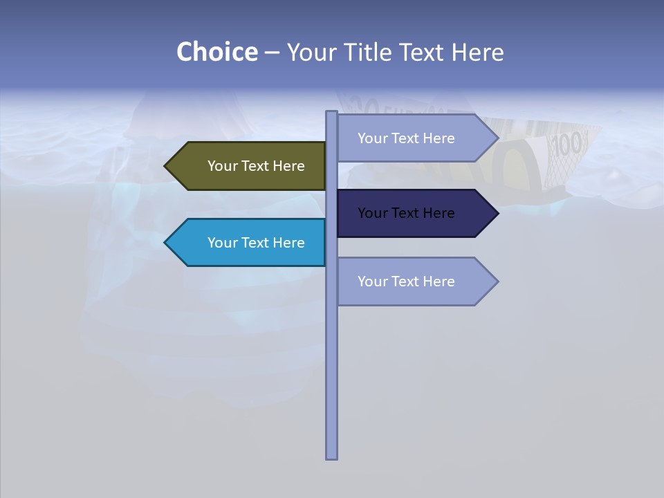 Mountain Ice Floe PowerPoint Template