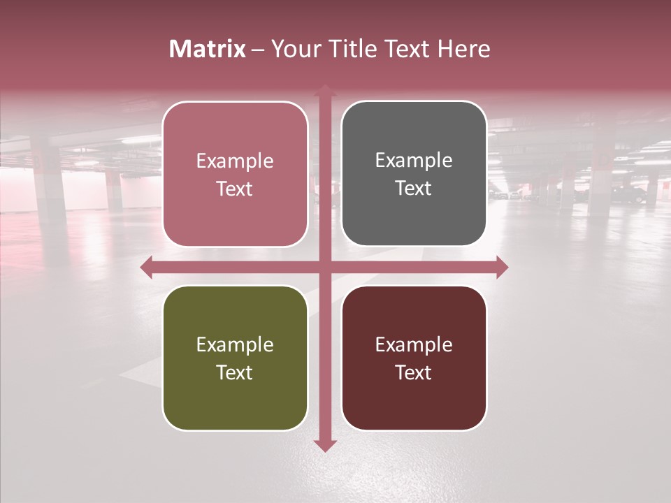 Garage Air Conditioning Underground Parking PowerPoint Template