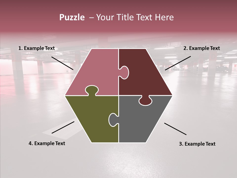 Garage Air Conditioning Underground Parking PowerPoint Template