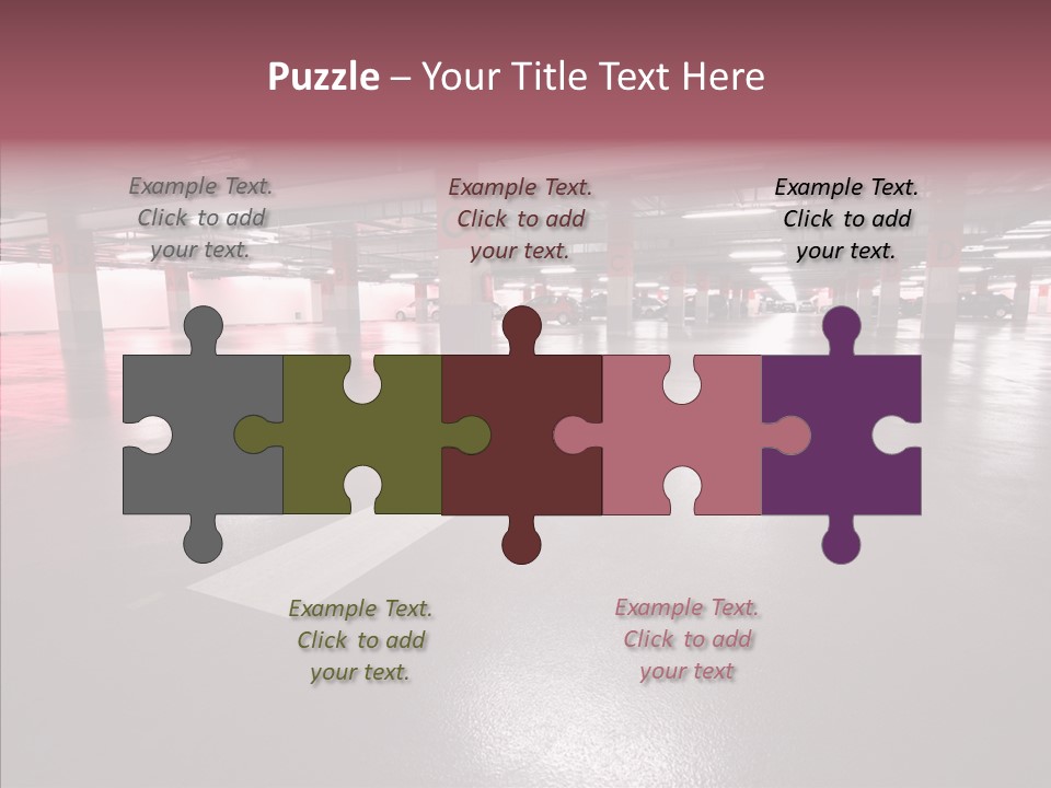 Garage Air Conditioning Underground Parking PowerPoint Template