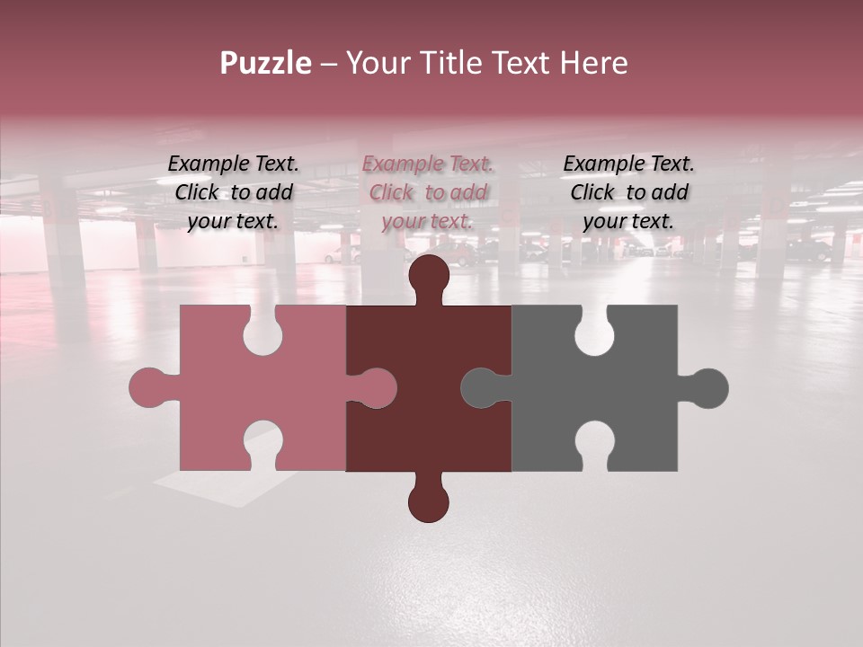 Garage Air Conditioning Underground Parking PowerPoint Template