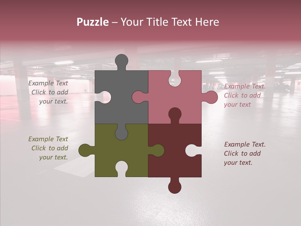 Garage Air Conditioning Underground Parking PowerPoint Template