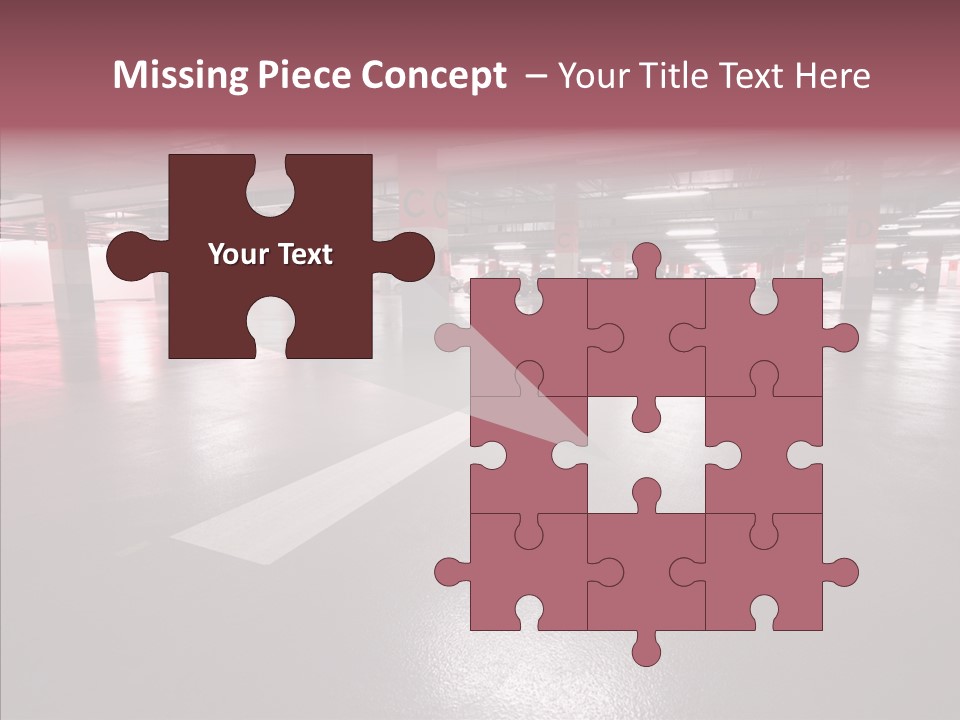 Garage Air Conditioning Underground Parking PowerPoint Template