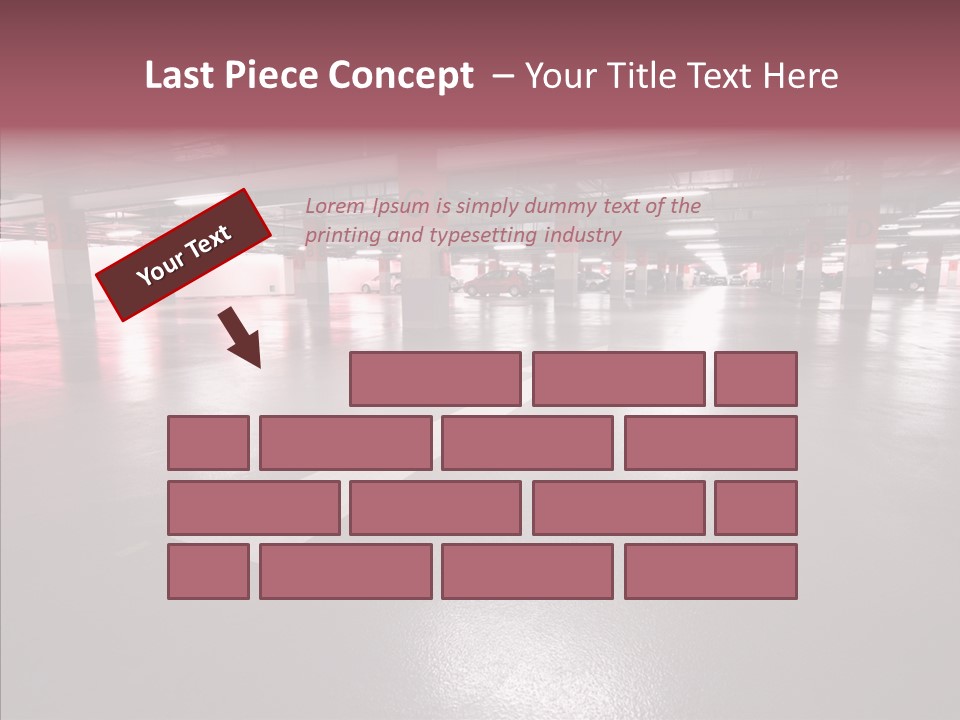 Garage Air Conditioning Underground Parking PowerPoint Template