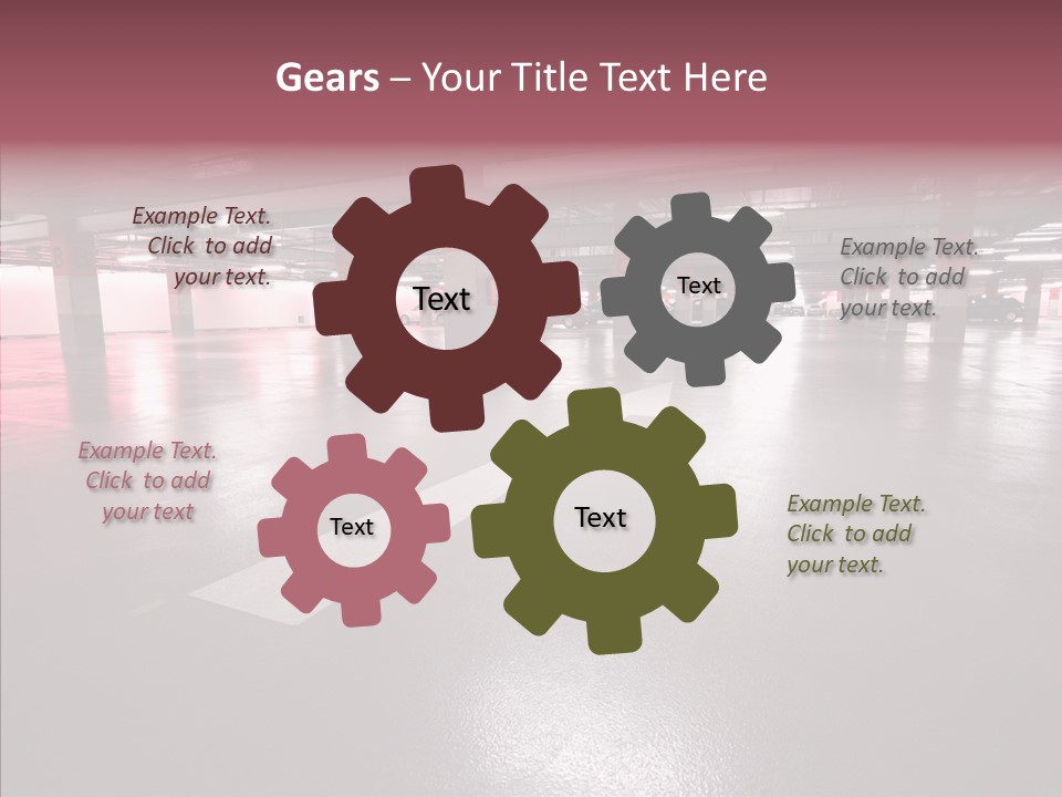 Garage Air Conditioning Underground Parking PowerPoint Template