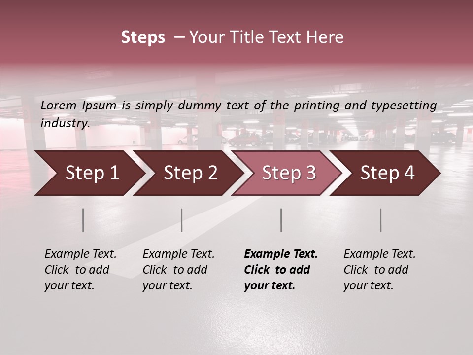 Garage Air Conditioning Underground Parking PowerPoint Template