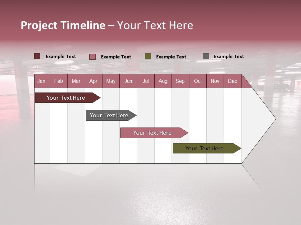 Garage Air Conditioning Underground Parking PowerPoint Template