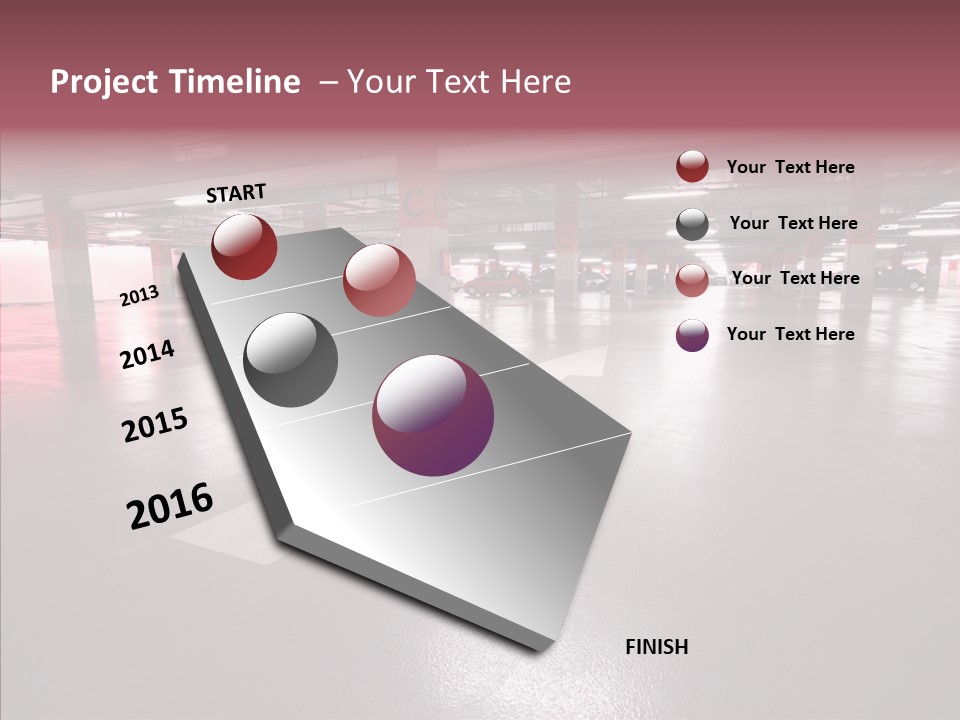 Garage Air Conditioning Underground Parking PowerPoint Template