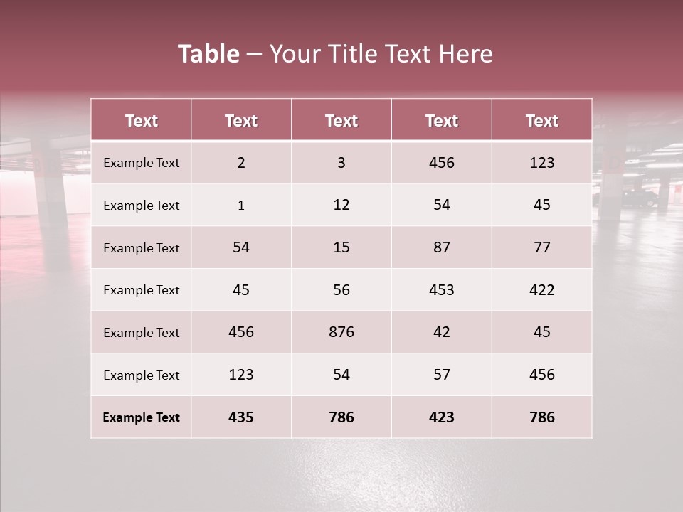 Garage Air Conditioning Underground Parking PowerPoint Template