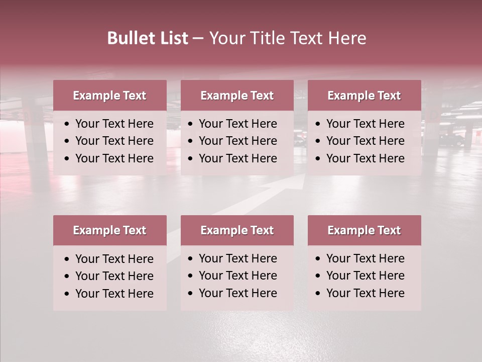 Garage Air Conditioning Underground Parking PowerPoint Template