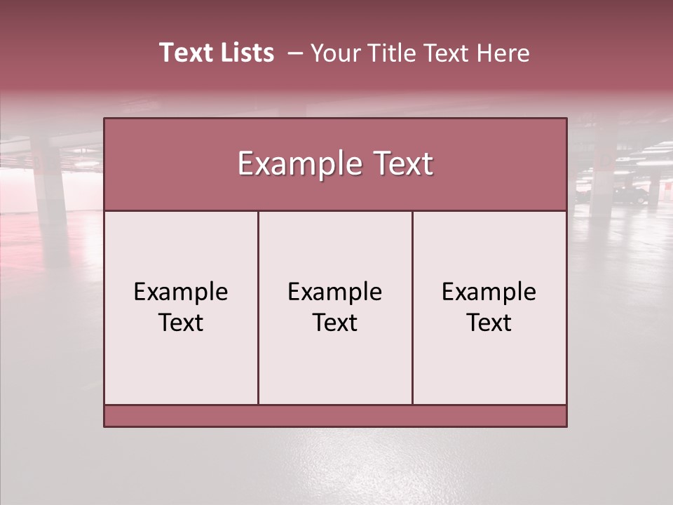 Garage Air Conditioning Underground Parking PowerPoint Template
