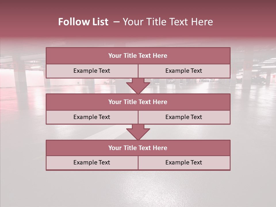 Garage Air Conditioning Underground Parking PowerPoint Template