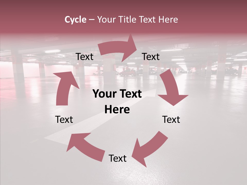 Garage Air Conditioning Underground Parking PowerPoint Template