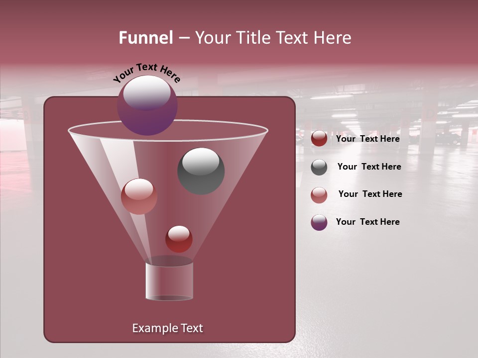 Garage Air Conditioning Underground Parking PowerPoint Template