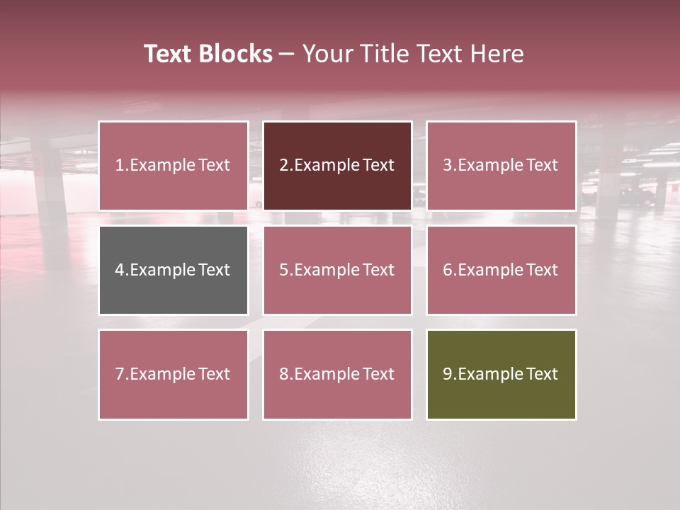 Garage Air Conditioning Underground Parking PowerPoint Template