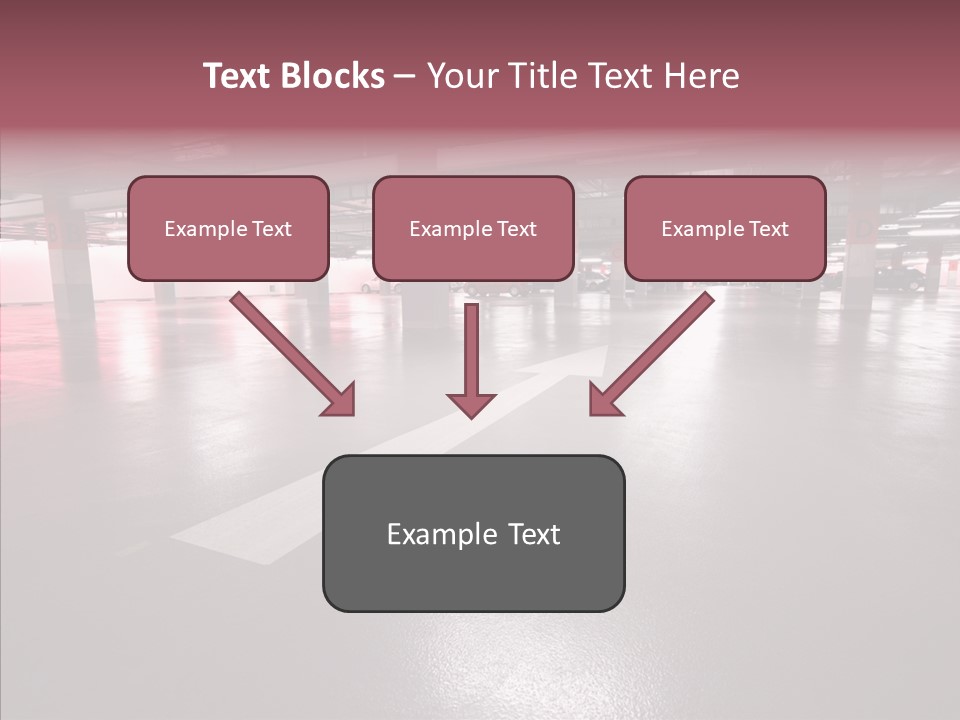 Garage Air Conditioning Underground Parking PowerPoint Template
