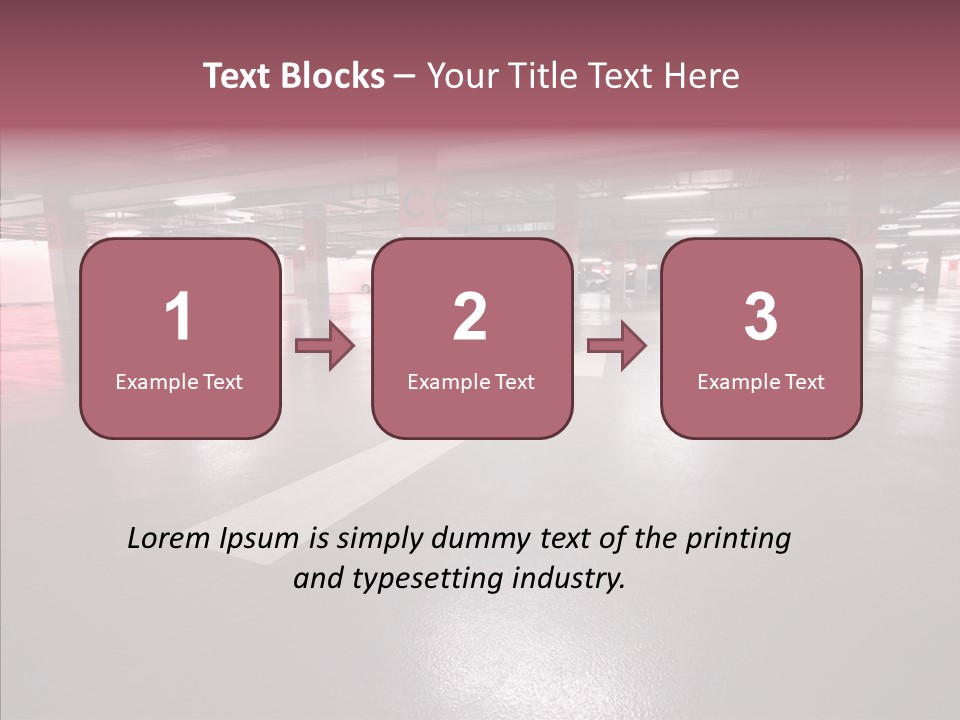 Garage Air Conditioning Underground Parking PowerPoint Template