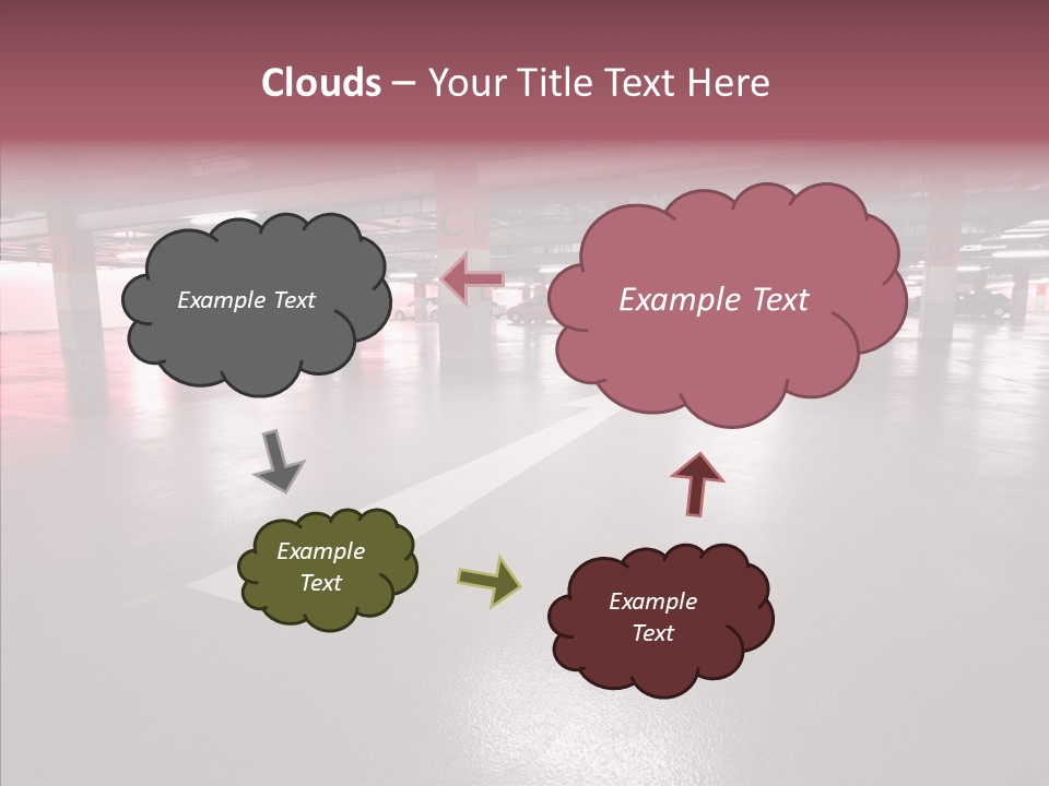 Garage Air Conditioning Underground Parking PowerPoint Template