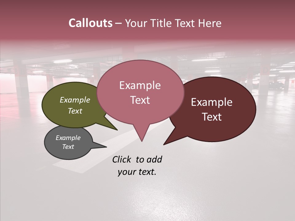 Garage Air Conditioning Underground Parking PowerPoint Template