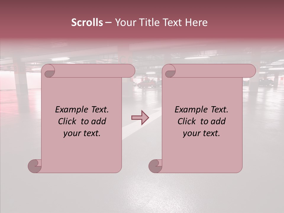 Garage Air Conditioning Underground Parking PowerPoint Template