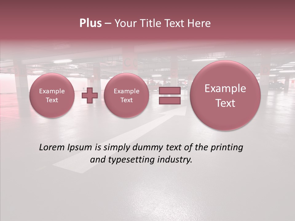 Garage Air Conditioning Underground Parking PowerPoint Template