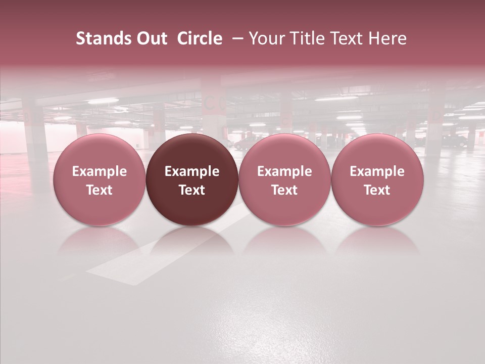 Garage Air Conditioning Underground Parking PowerPoint Template