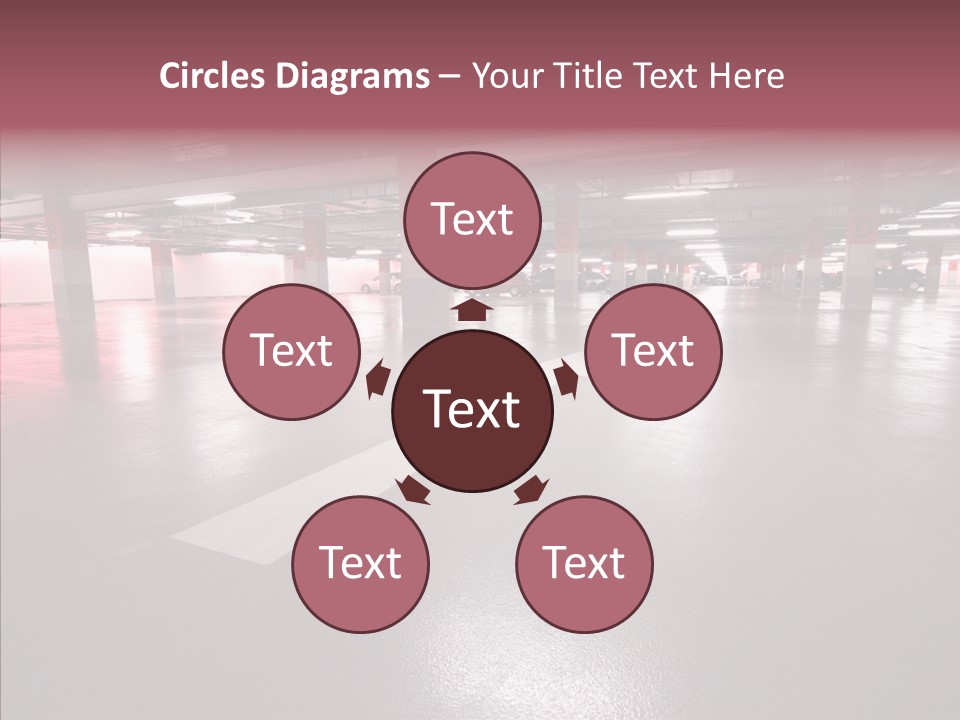 Garage Air Conditioning Underground Parking PowerPoint Template