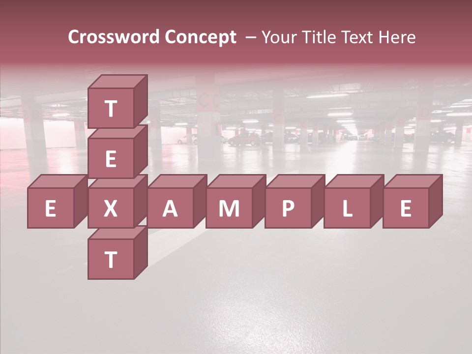 Garage Air Conditioning Underground Parking PowerPoint Template