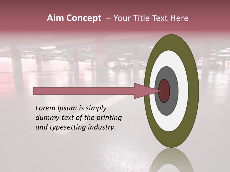 Garage Air Conditioning Underground Parking PowerPoint Template