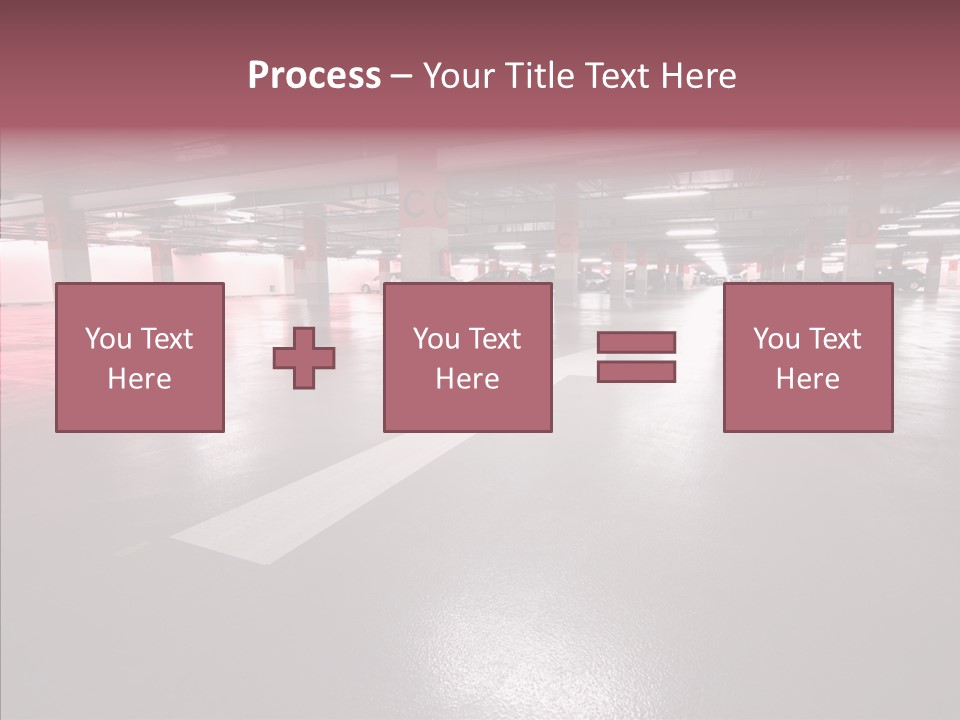 Garage Air Conditioning Underground Parking PowerPoint Template