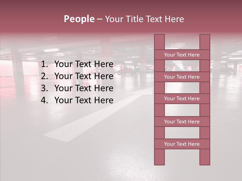 Garage Air Conditioning Underground Parking PowerPoint Template