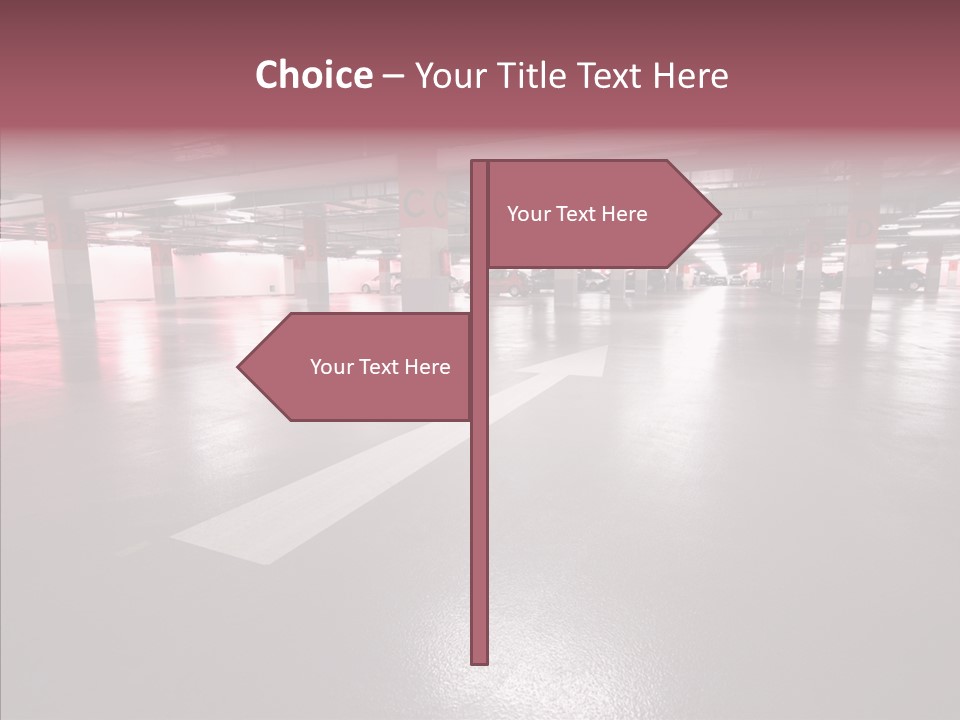 Garage Air Conditioning Underground Parking PowerPoint Template