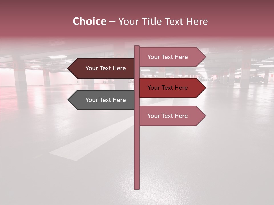 Garage Air Conditioning Underground Parking PowerPoint Template