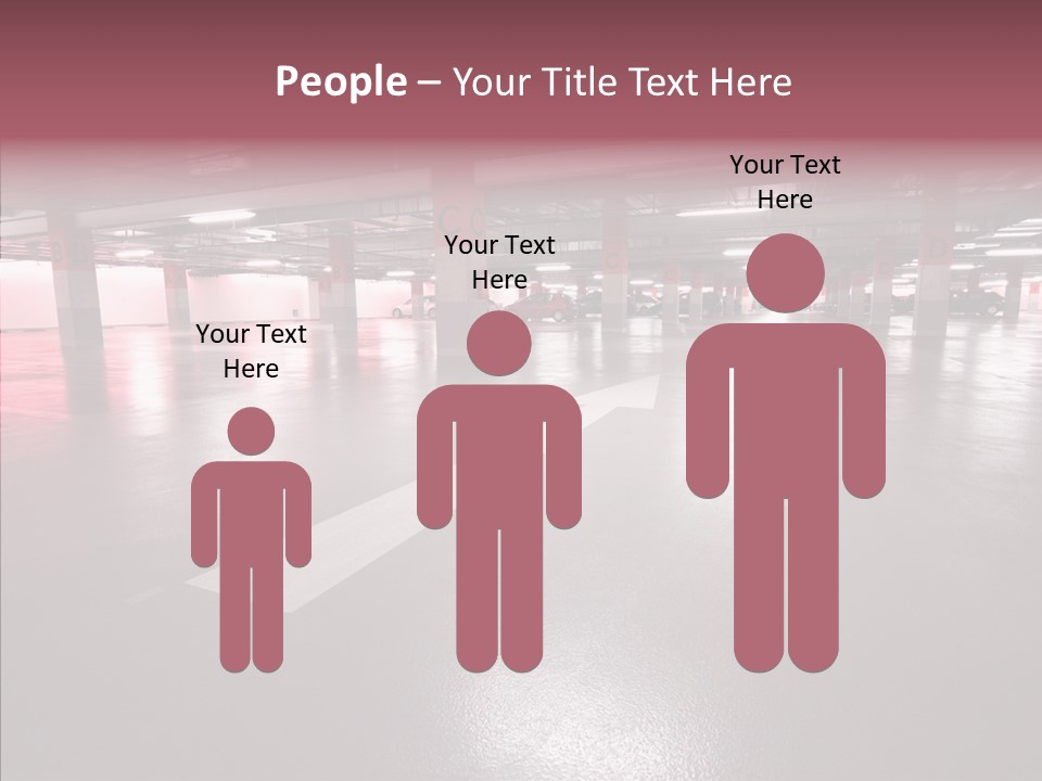 Garage Air Conditioning Underground Parking PowerPoint Template