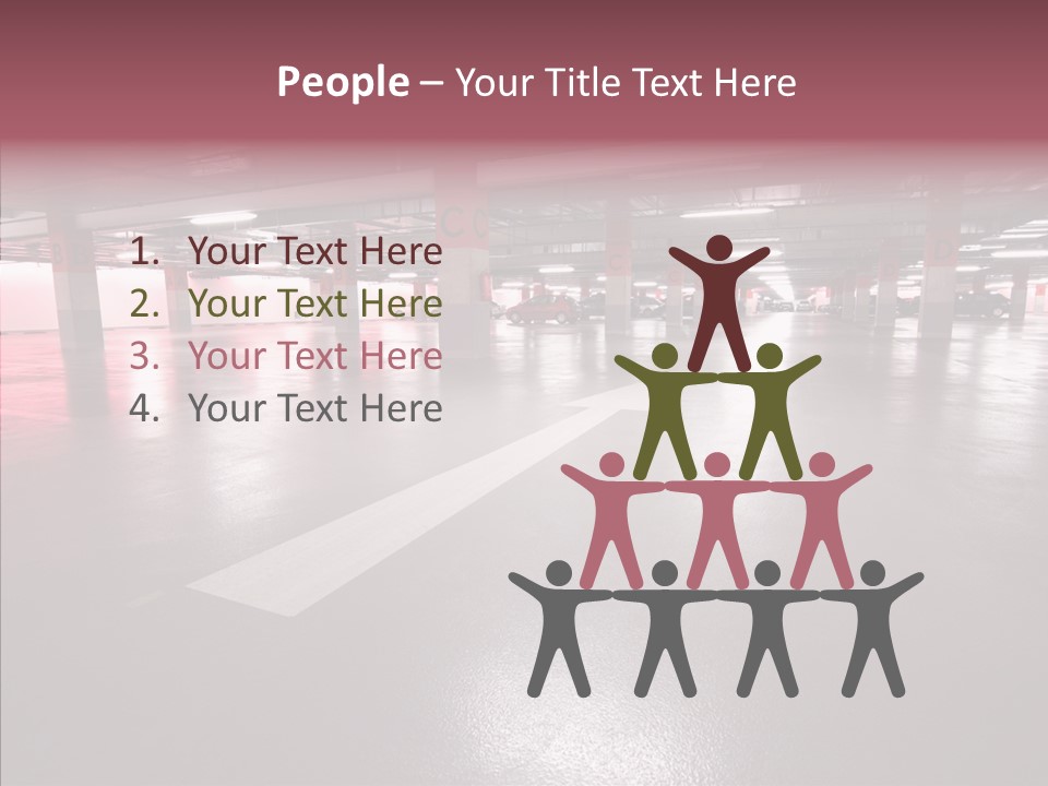 Garage Air Conditioning Underground Parking PowerPoint Template