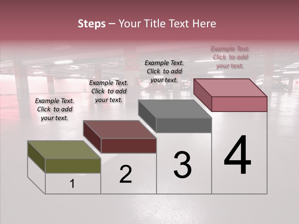 Garage Air Conditioning Underground Parking PowerPoint Template