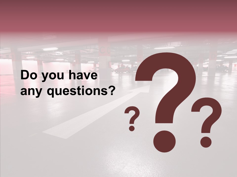 Garage Air Conditioning Underground Parking PowerPoint Template