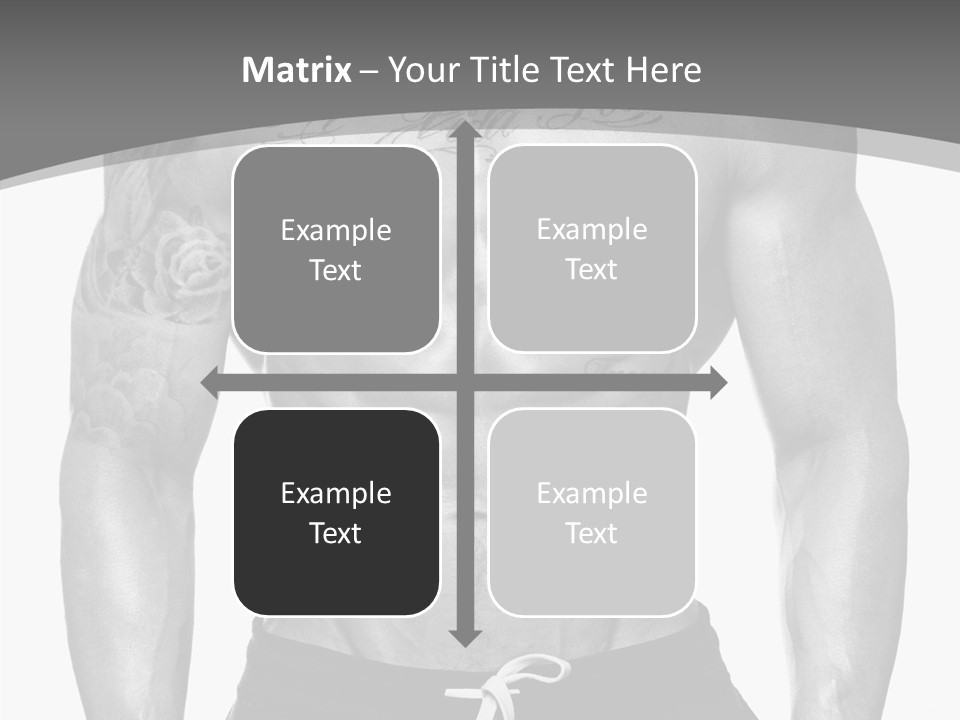 Waist Bodybuilder Muscle PowerPoint Template