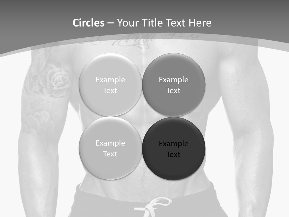 Waist Bodybuilder Muscle PowerPoint Template