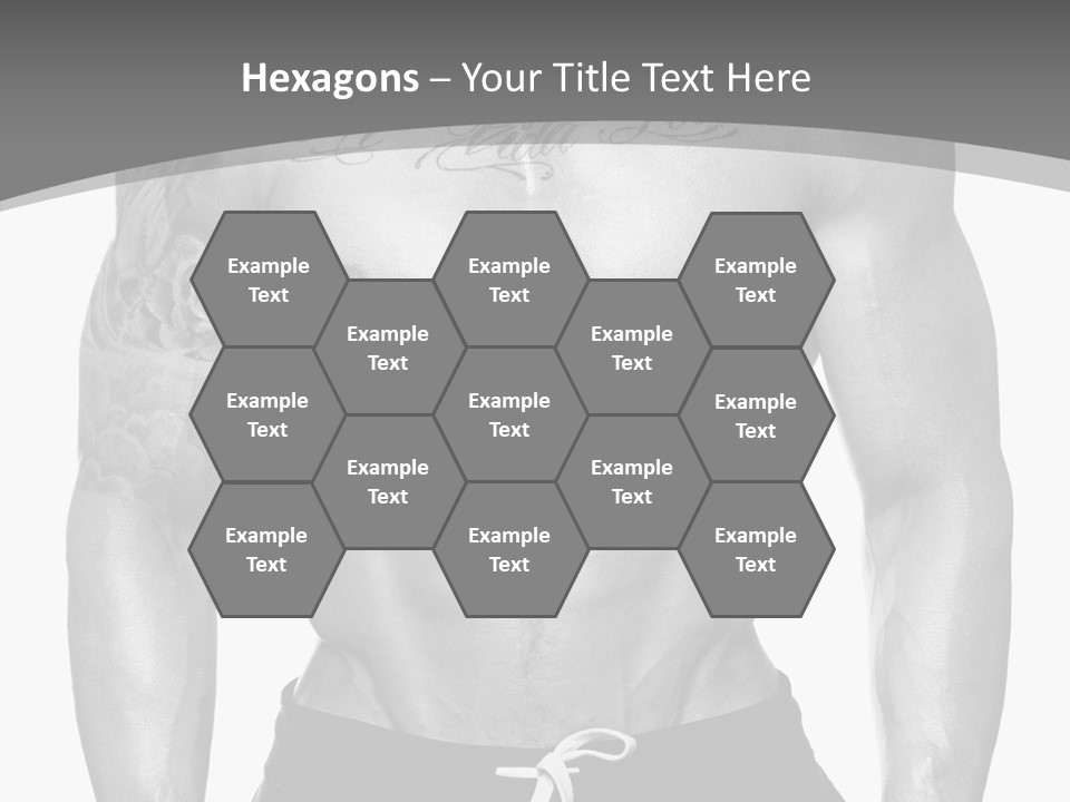 Waist Bodybuilder Muscle PowerPoint Template