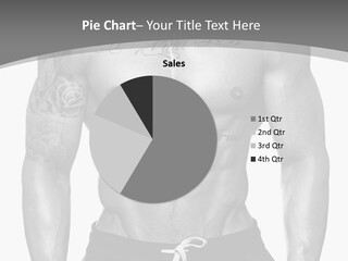 Waist Bodybuilder Muscle PowerPoint Template