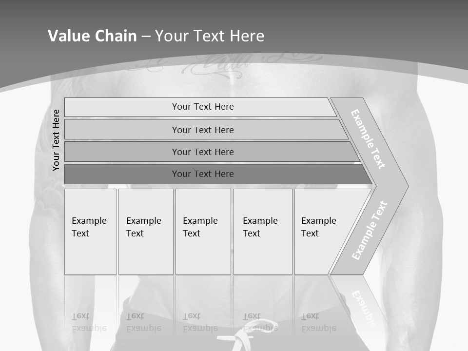 Waist Bodybuilder Muscle PowerPoint Template